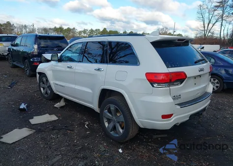 2015 Jeep Grand Cherokee Overland z USA, uszkodzony, nr VIN 1C4RJFCG9FC174320